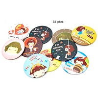 12pcs Lovely Cartoon Makeup Mirror Compact Cosmetic Makeup Round Pocket Purse... on sale 12pcs Lovely Cartoon Makeup Mirror Compact Cosmetic Makeup Round Pocket Purse... on sale
