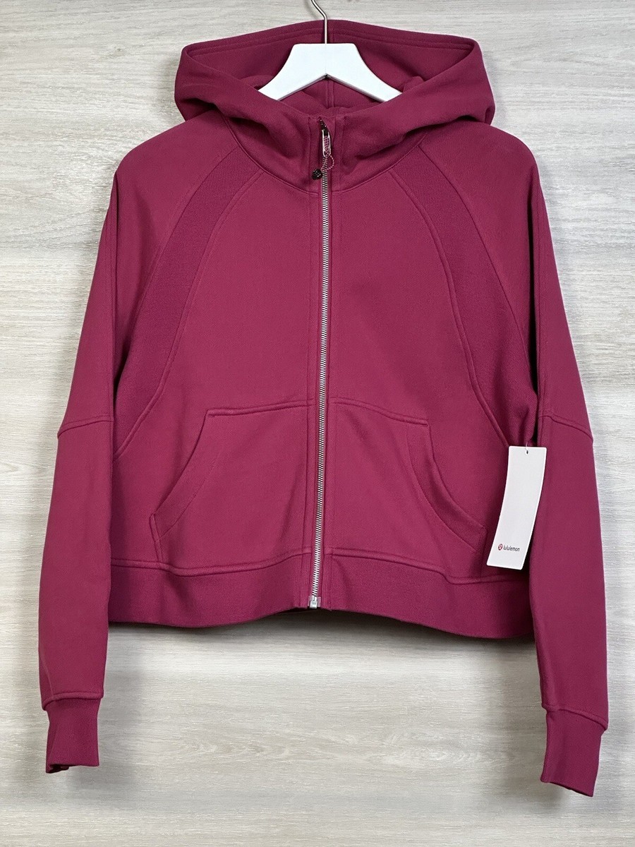 Lululemon Scuba Oversized Full Zip Hoodie Size M/L Pomegranate