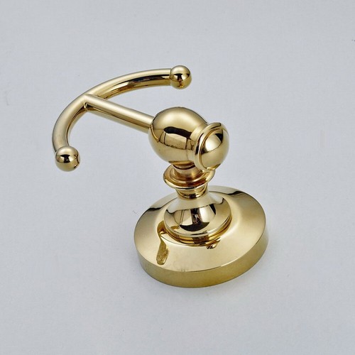 Gancho para toalla de baño montado en la pared de latón color dorado mba161 - Imagen 5 de 7