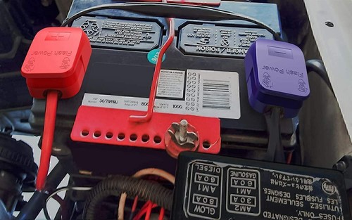 2X Batterieklemmen Polklemmen Batterie Klemmen KFZ Schnellverbinder Autobatterie - Afbeelding 7 van 23