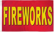 FIREWORKS Flag Firework Tent Business Advertising Banner Store Pennant 3x5 July