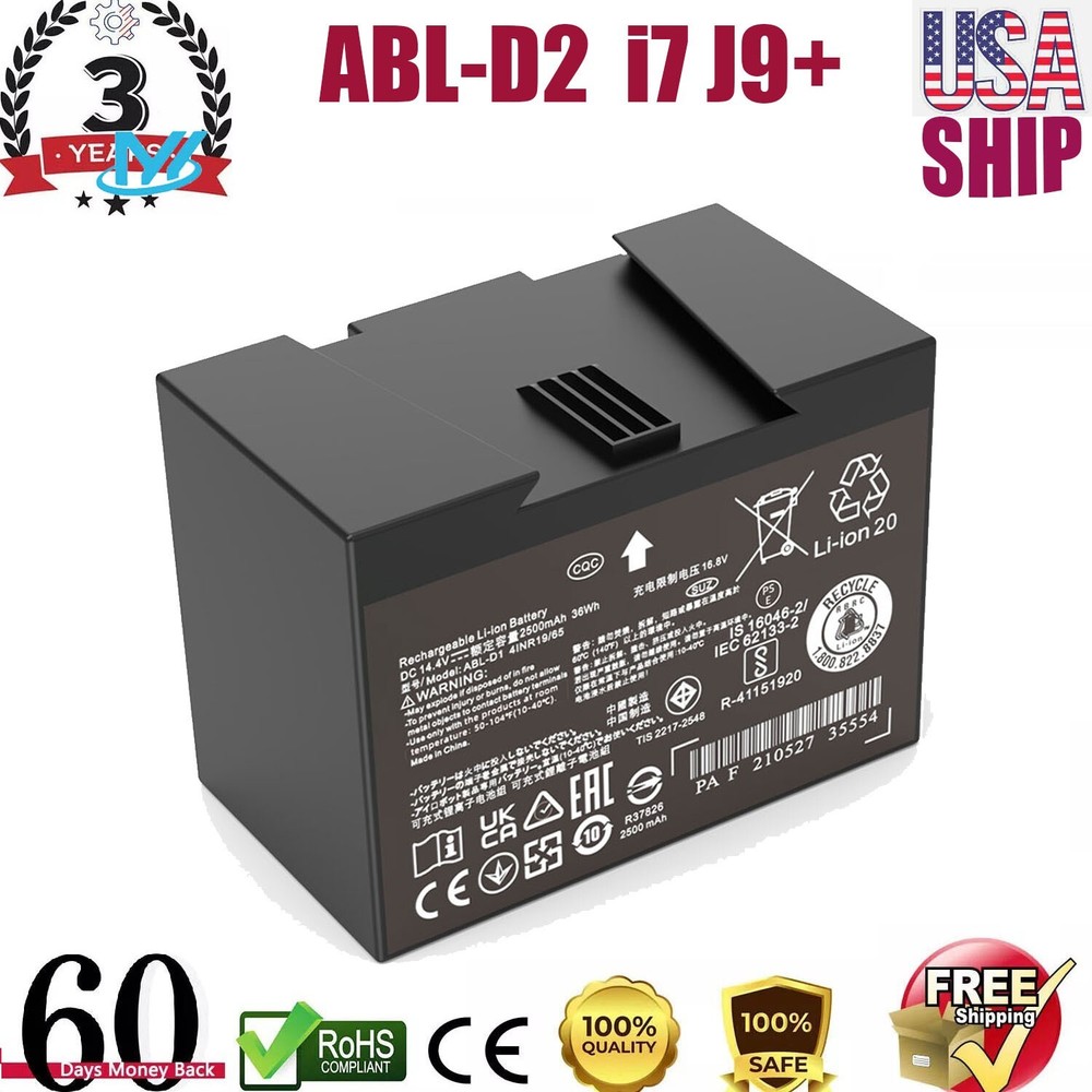 14.4V Lithium Ion Battery 2500mAh Replacement For iRobot Roomba j7 j7+ ABL-D2
