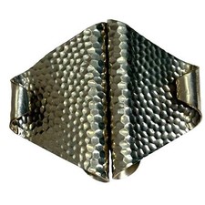 Vintage Hammered Metal Belt Buckle