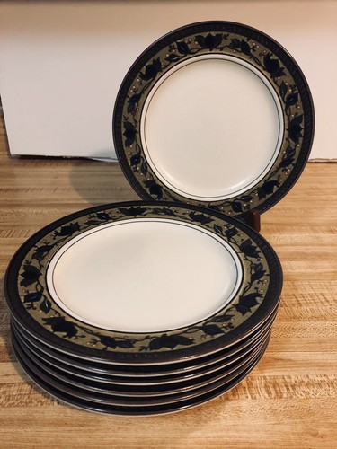 Mikasa Intaglio, Arabella Salad Plate Set Of 7 Multicolor Oven To Table To Micro - Picture 2 of 7