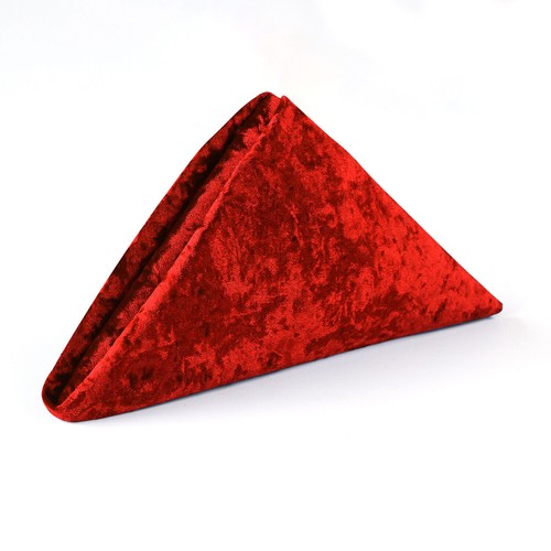 1-100 VELVET FABRIC NAPKINS LUXURY SERVIETTES PARTY DINING TABLEWARE NAPKIN 50CM - Picture 52 of 66