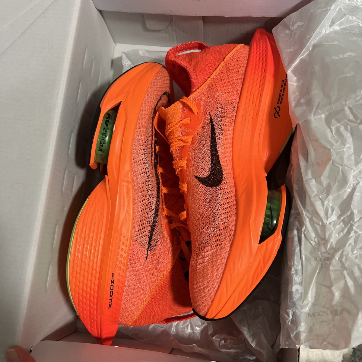 Size 7.5 - Nike Air Zoom Alphafly NEXT% 2 Total Orange W | eBay