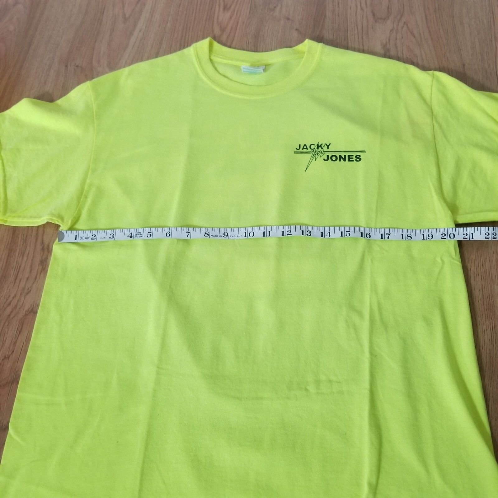 Jacky Jones Hayesville North Carolina T Shirt Neon Yellow Large Dodge