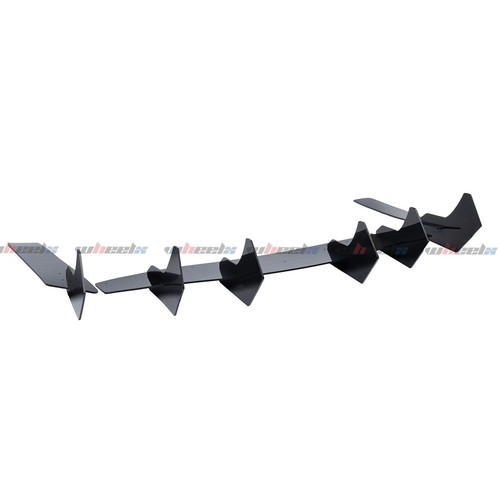 V2 Style Gloss Black Rear Diffuser & Rear Side Splitter For Ford Mustang 15-2021 - Picture 11 of 12