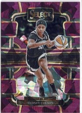 2024 Panini Select WNBA Sydney Colson Aces Purple Cracked Ice Prizm /149 No. 40