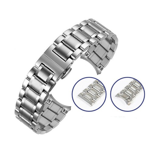 Watch Band 12-26mm Stainless Steel Metal Curved For Samsung Strap Clasp Solid - Picture 13 of 17