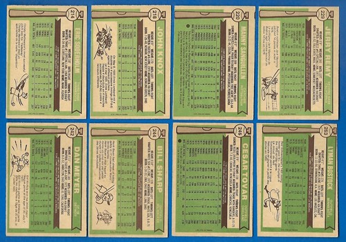 1976 OPC O PEE CHEE TOPPS 133-264 MLB BASEBALL CARD ERROR & VARIATION SEE LIST - Picture 243 of 245