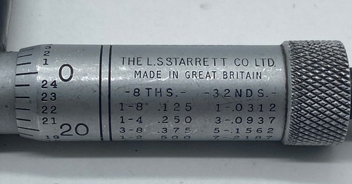 LS Starret 540-008 AS IS. Outside Micrometer 5-6". Needs Repair & Calibration - Picture 4 of 4