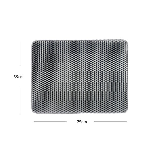 Doppellagige Katzenstreu Matte Falle Waben Weich Wasserdicht Katzenstreu Matte - Bild 18 von 18