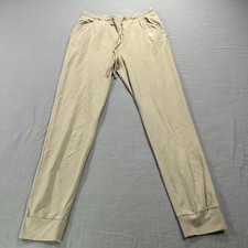 Disney Joggers Womens XS Beige Sweatpants Mickey Mouse Lounge Lightweight 26x28