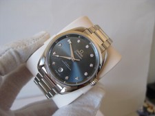 OMEGA SEAMASTER AQUA TERRA BLUE STAR DUST DIAMOND DIAL WATCH 220.10.38.20.53.001