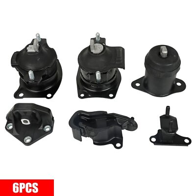 6PCS Motor Mounts Set for 2003-2007 Honda Accord 3.0L V6 A4527HY A4526HY A4525