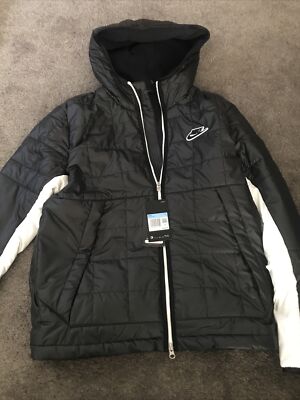 M Nike NSW Thermore Fleece Jacket Black FULL ZIP CU4422-070 WARM NWT  $140 