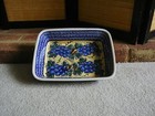 Polish pottery stoneware Boleslawiec deep baker grapes — photo 1