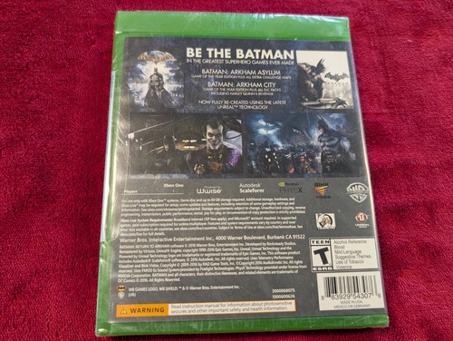 Batman - Return to Arkham - Xbox One - Brandneu | Factory Sealed - Bild 2 von 3