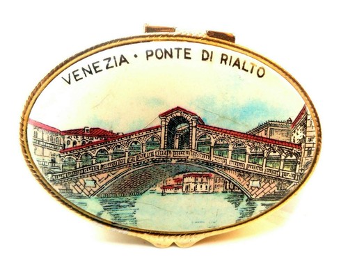 The Rialto Bridge in Venice, Italy Pill Box - Decorative Box, Made in Italy - Imagen 1 de 3