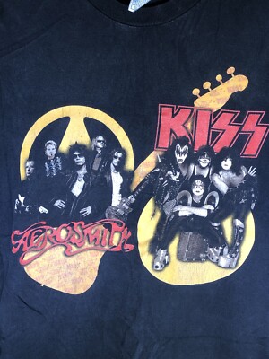 Kiss X Aerosmith 2003-2004 Tour T-Shirt Size Large | eBay