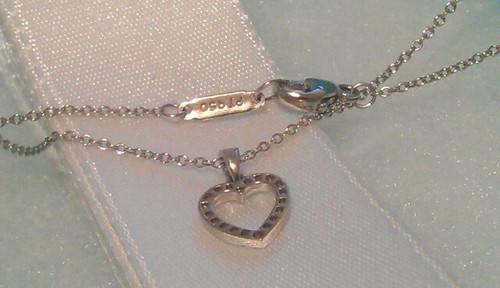 TIFFANY & Co. Collar colgante de corazón de diamantes de platino de 16 - Imagen 10 de 12