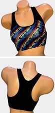 Victoria  s Secret PINK Ultimate Sports Bra Rainbow Logo Pink Small