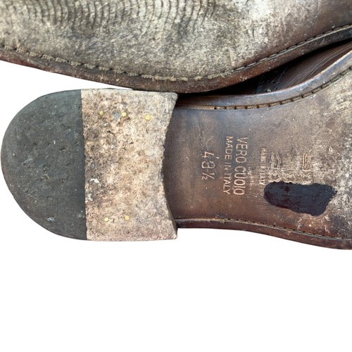 Zapatos John Bakers Cuero Marrón Semi Brogue Doble Correa Monje Para Hombres 43.5 EE. UU. 10 - Imagen 15 de 16
