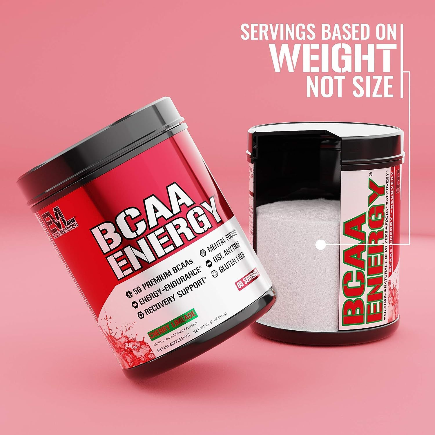 EVL BCAAs Amino Acids Powder BCAA 65.0 Servings (Pack of 1), Cherry Limeade eBay