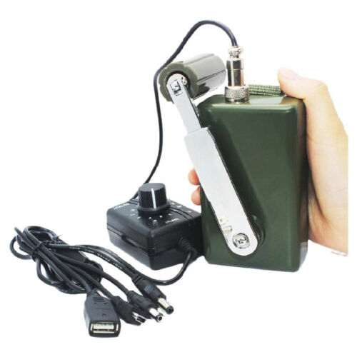 Handkurbel Generator Stoßfest Handkurbel Generator für Computer Klein Laptop - Bild 1 von 10