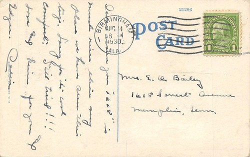 # H2756 BIRMINGHAM, AL. POSTAL, THE MOLTON - Imagen 2 de 2