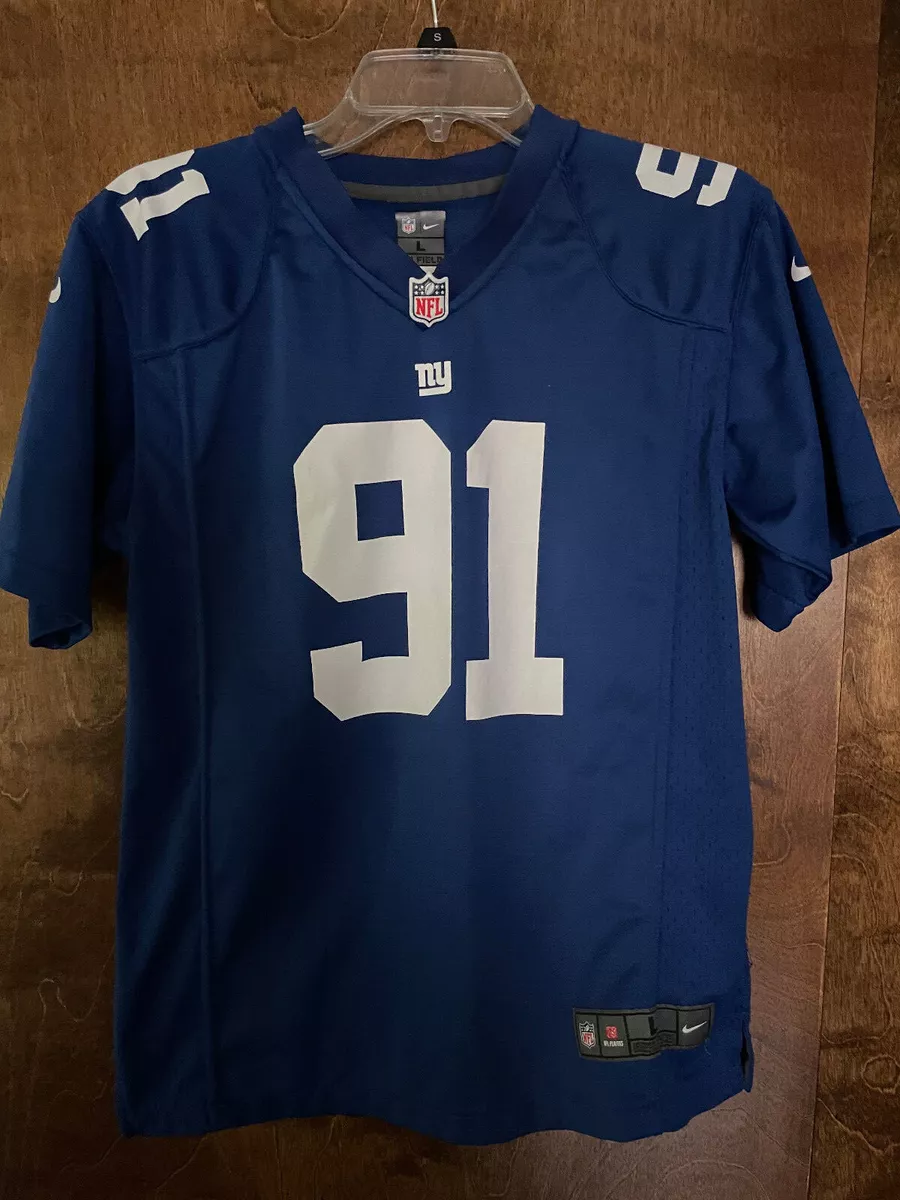 NFL Official New York Giants Justin Tuck 91 Nike ON FIELD Jersey Youth L 14 16