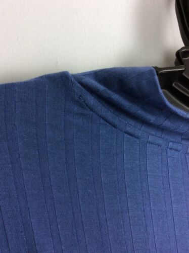 Accappatoio a costine 18/20 BIJOU BLUE Cacique Lane Bryant morbido manica lunga coulisse nuovo - Foto 8 di 9