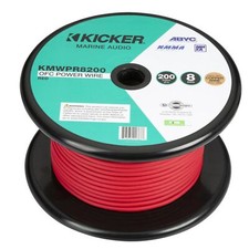 Marine 8 Gauge Tinned OFC Oxygen Free Copper Power/Ground Wire Red Lot Kicker
