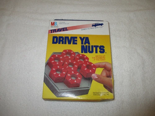 Drive Ya Nuts Vintage 1987 Milton Bradley MB Puzzle Travel Game BRAND NEW