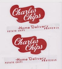 BUDDY-L  CHARLES CHIPS DECAL SET