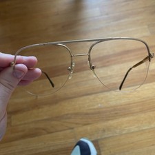 BerDel Steroflex Pat Wings 145 Made in Italy Goldelectroplate Eyeglasses Frames