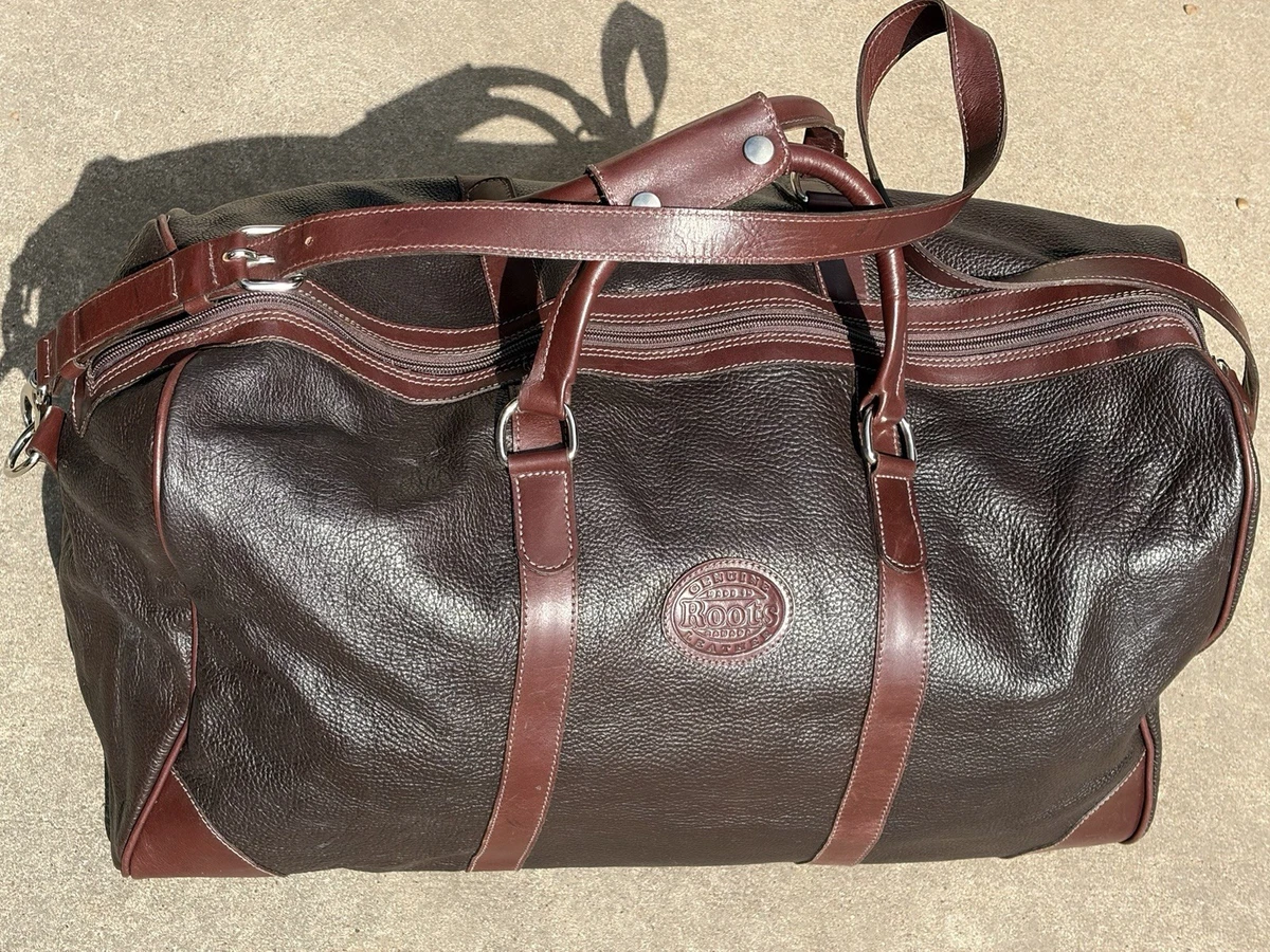 【ヴィンテージ】ROOTS カナダ製　極上バーガンディレザー　高級ブリーフケース Roots Leather Bags for Men for sale - eBay