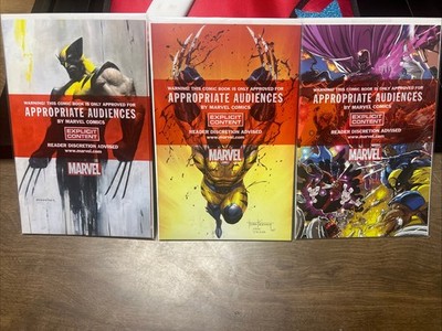 WOLVERINE REVENGE RED BAND VARIANT EDITION EXPLICIT CONTENT POLYBAGGED #1 #2 #3