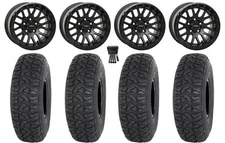 System 3 SB-9 Bdlk 15" Wheels Matte Bk 35" Chicane LT Tires U10 Pro / U10 XL Pro