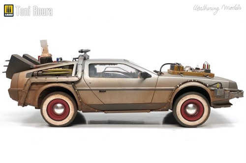 DMC Delorean Back To The Future III 1/24 Pro Built & Painted *Free Shipping* - Imagen 5 de 11