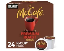 McCafe Premium Roast Coffee K-Cup Pods Medium Roast 24K-Cup