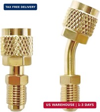 Car R410A Straight  Angled Adapter, Mini Split Adapter 2PCS  Car HVAC