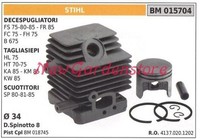 Zylinder Kolbenringe Stihl Motor Freischneider Fs 75 80 85 Fr 85 015704