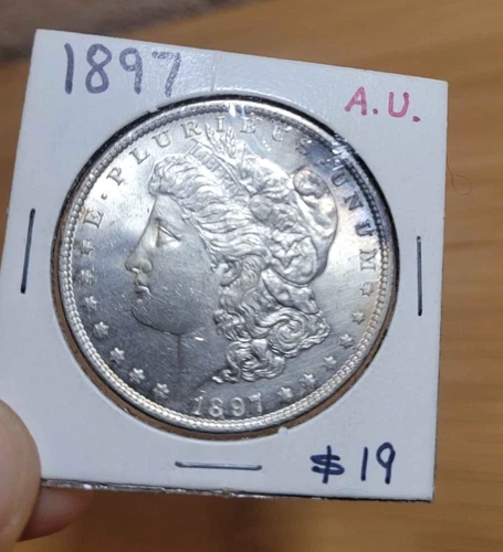 1897 $1 Morgan Silver Dollar AU