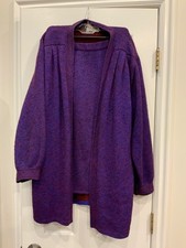Vintage St. John By Marie Gray Size 12 Purple Skirt Sweater Set