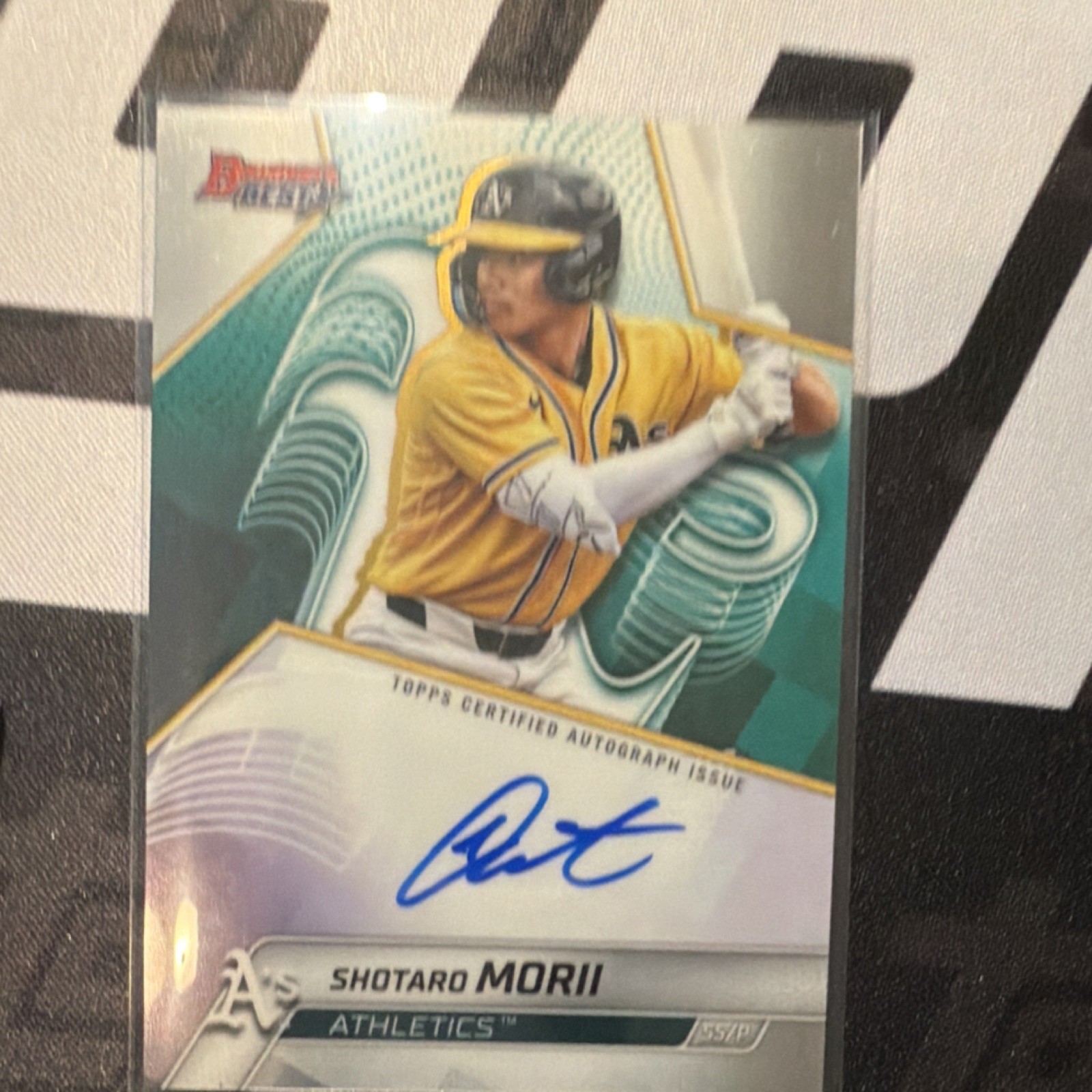 Topps 2025 Bowman Chrome Shotaro Morii Athletics Autograph CPA-SM