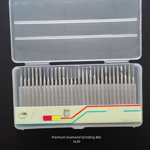 Diamond Grinding Needle 30 Pieces 2 35mm Emery Rod for Detail Grinding Work - Picture 5 of 8