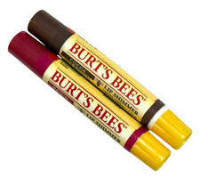 2 New BURT  S BEES LIP SHIMMER COCOA RAISIN ORIGINAL DISCONTINUED SEALED SET PRIO