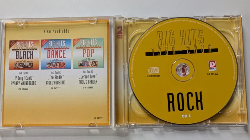 Big Hits 1980-2000 Rock - V.A. (2001) 2CD mit Uriah Heep, Whitesnake, Reamonn.. - Bild 3 von 4